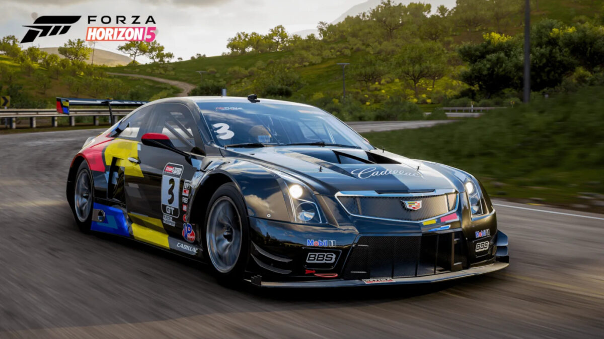 The FH5 Apex AllStars DLC 015 Cadillac #3 Cadillac Racing ATS-V.R