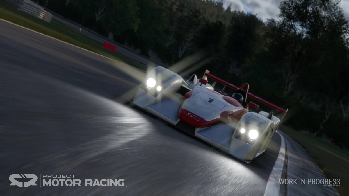 The 2002 Audi R8 LMP900 in Project Motor Racing