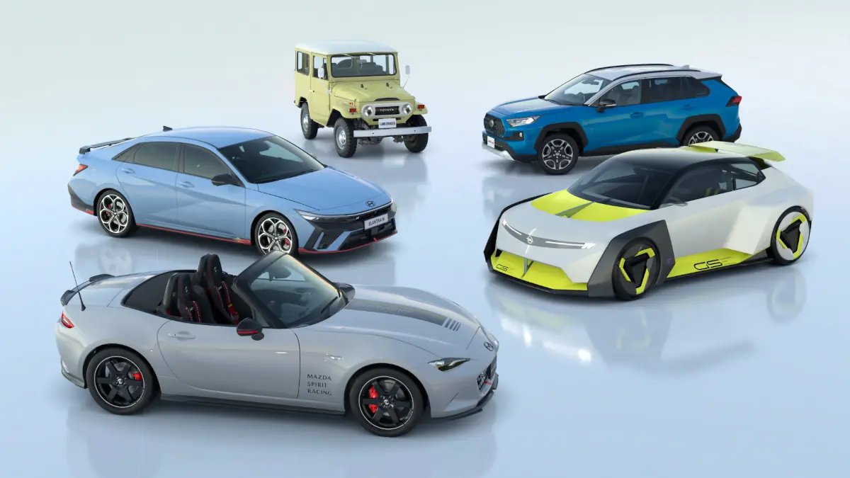 The five new cars for Gran Turismo 7 Update 1.63